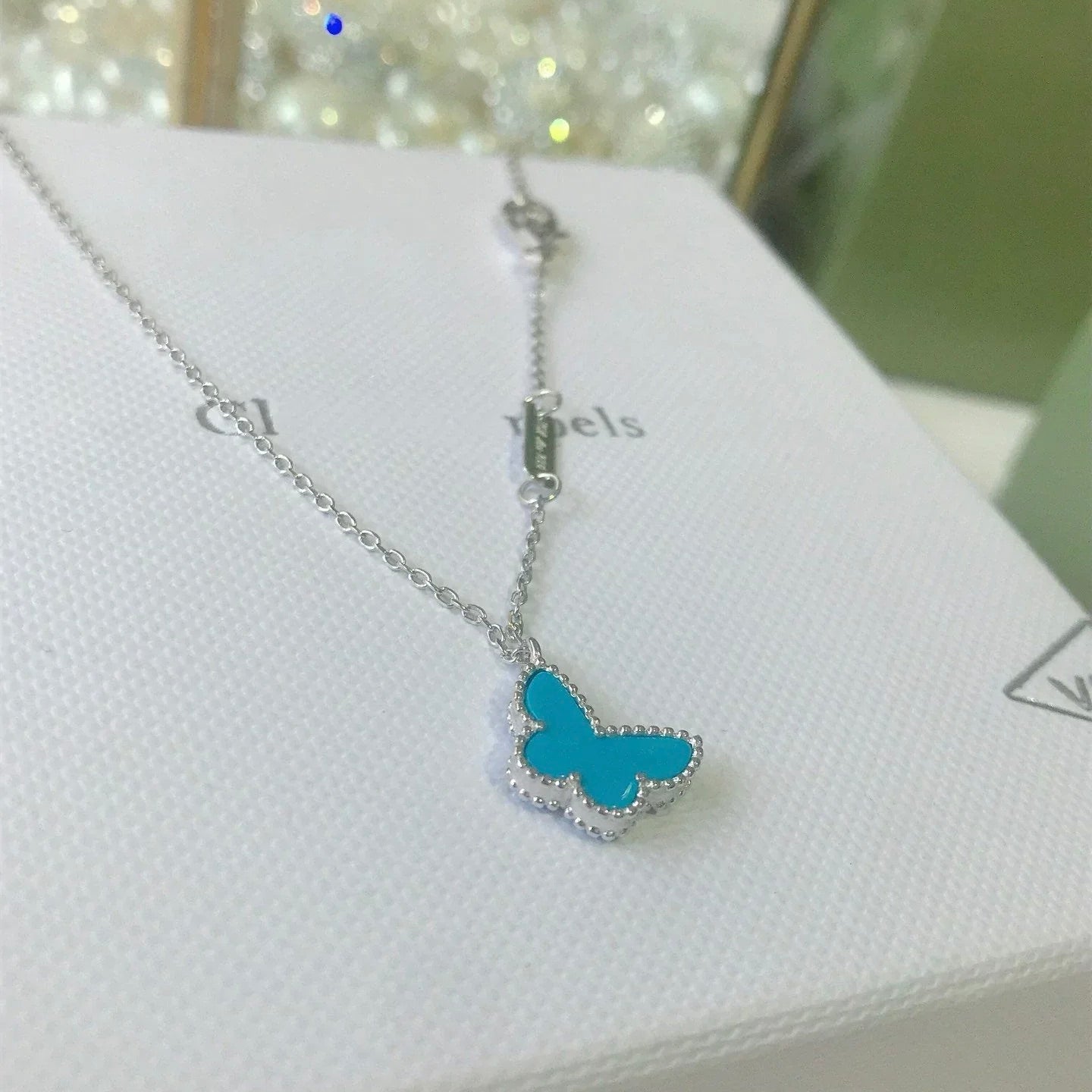 [Glow Jewelry]BUTTERFLY TURQUOISE BUTTERFLY BRACELET SILVER