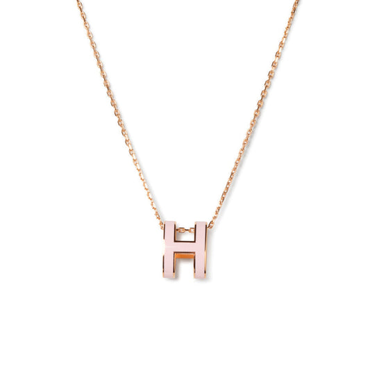 [Glow Jewelry]POP H PEDANT PINK GOLD