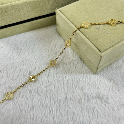 [¡®Glow Jewelry¡¯]CLOVER 6 MOTIF DIAMOND LASER BRACELET