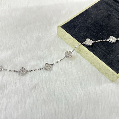 [Glow Jewelry]New CLOVER 6 MOTIF DIAMOND BRACELET