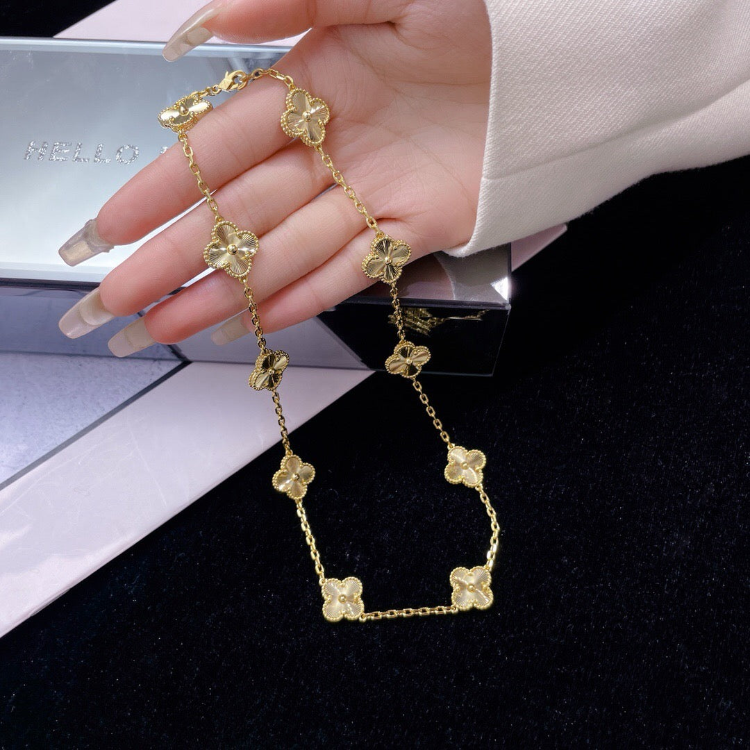 ¡®Glow Jewelry¡¯CLOVER 10 MOTIFS LASER NECKLACE