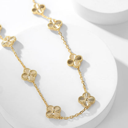 ¡®Glow Jewelry¡¯CLOVER 10 MOTIFS LASER NECKLACE