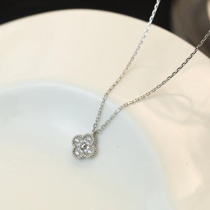 ¡®Glow Jewelry¡¯CLOVER MINI 9.5MM PENDANT DIAMOND NECKLACE