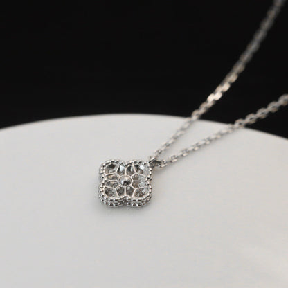 ¡®Glow Jewelry¡¯CLOVER MINI 9.5MM PENDANT DIAMOND NECKLACE