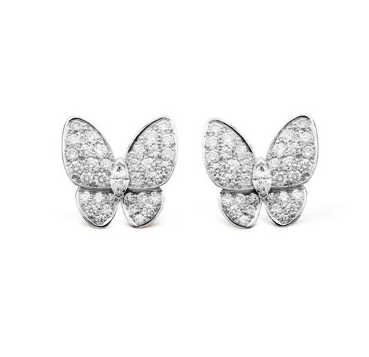[Glow Jewelry]BUTTERFLY ALL DIAMOND EARRINGS