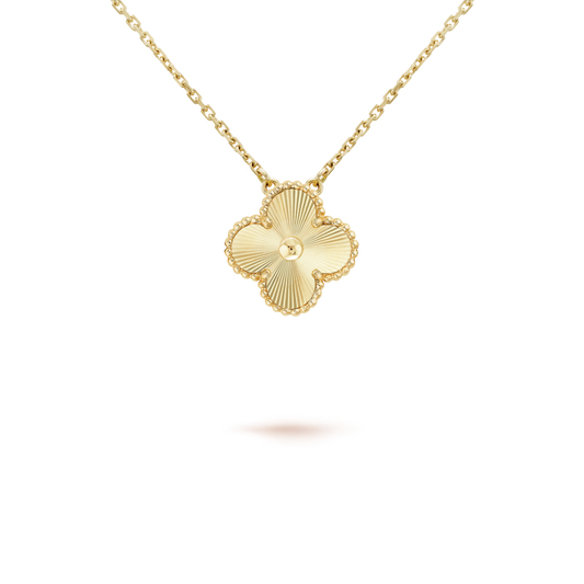 [Glow Jewelry]CLOVER 15MM LASER NECKLACE