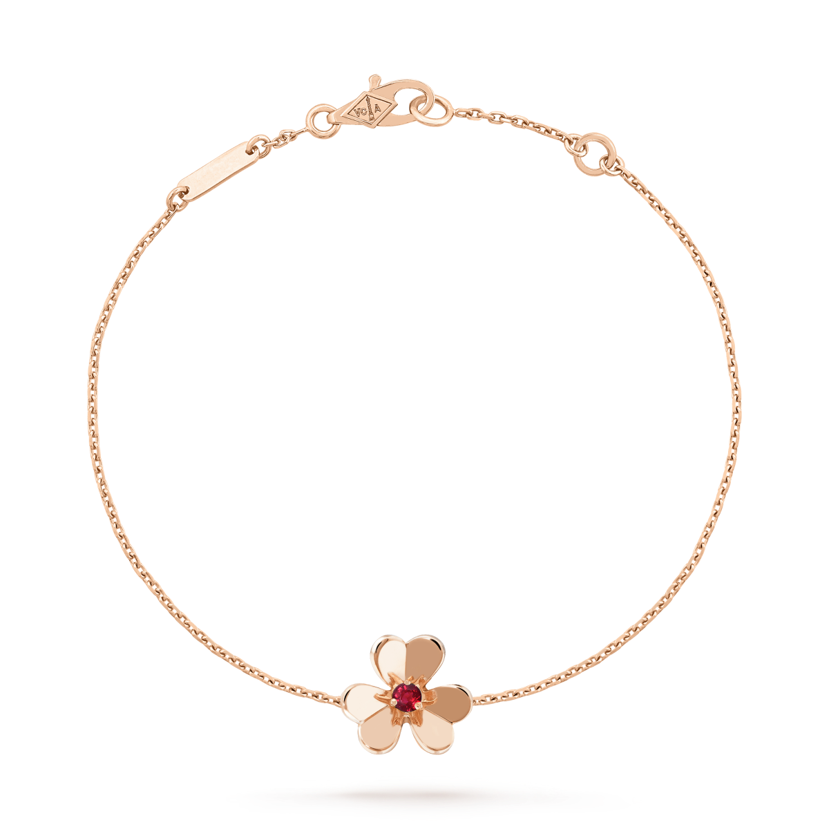 ¡®Glow Jewelry¡¯FRIVOLE GOLD FLOWER PINK MALACHITE BRACELET