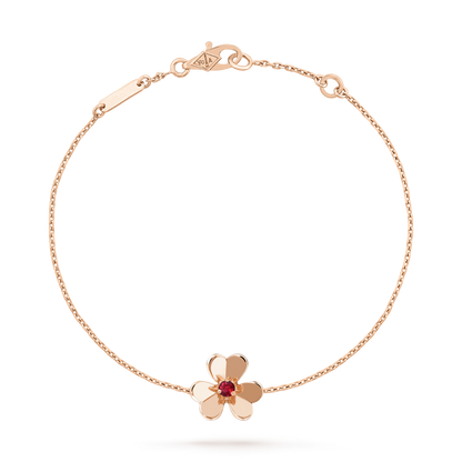 ¡®Glow Jewelry¡¯FRIVOLE GOLD FLOWER PINK MALACHITE BRACELET