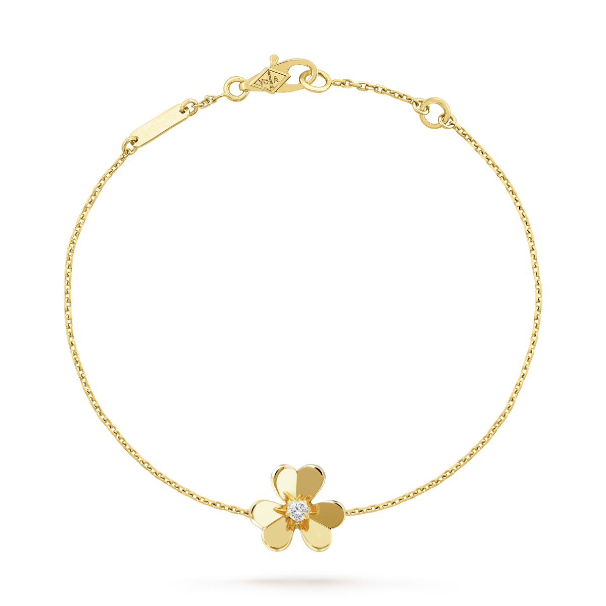 [Glow Jewelry]FRIVOLE GOLD FLOWER PINK MALACHITE BRACELET
