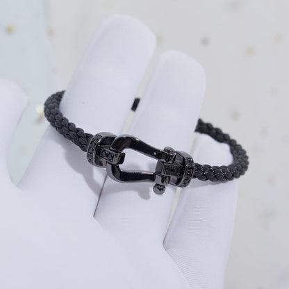 ¡®Glow Jewelry¡¯FORCE LARGE SERIES HORSESHOE BLACK SAMURAI BRACELET
