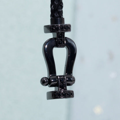 ¡®Glow Jewelry¡¯FORCE LARGE SERIES HORSESHOE BLACK SAMURAI BRACELET