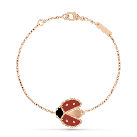 [Glow Jewelry]LUCKY SPRING 1 MOTIF PINK GOLD BRACELET