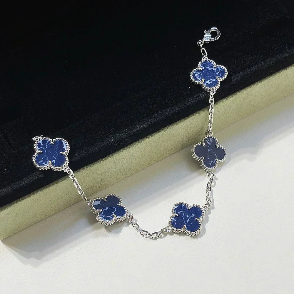 [Glow Jewelry]CLOVER 5 MOTIF PIETERSITE BRACELET COLLECTION