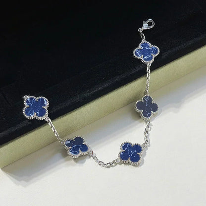 [Glow Jewelry]CLOVER 5 MOTIF PIETERSITE BRACELET COLLECTION