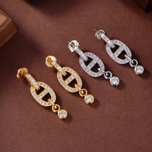 ¡®Glow Jewelry¡¯HM CHAINE DIAMOND EARRINGS