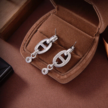 [Glow Jewelry]HM CHAINE DIAMOND EARRINGS