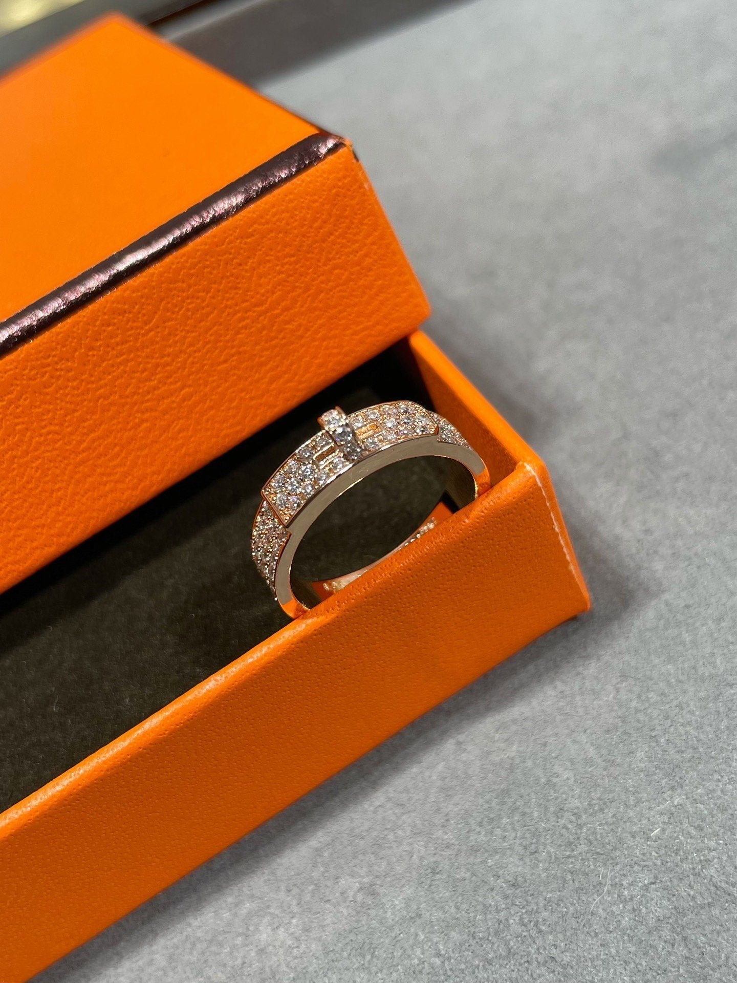 [Glow Jewelry]KELLY PINK GOLD DIAMOND RING