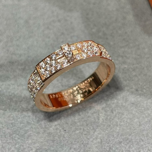 [Glow Jewelry]KELLY PINK GOLD DIAMOND RING