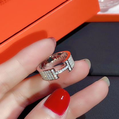 [Glow Jewelry]H RING FULL DIAMOND