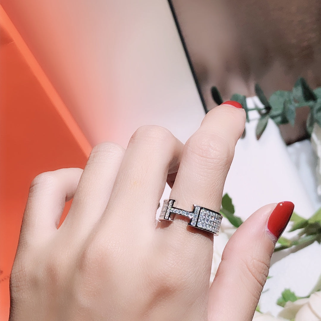 [Glow Jewelry]H RING FULL DIAMOND