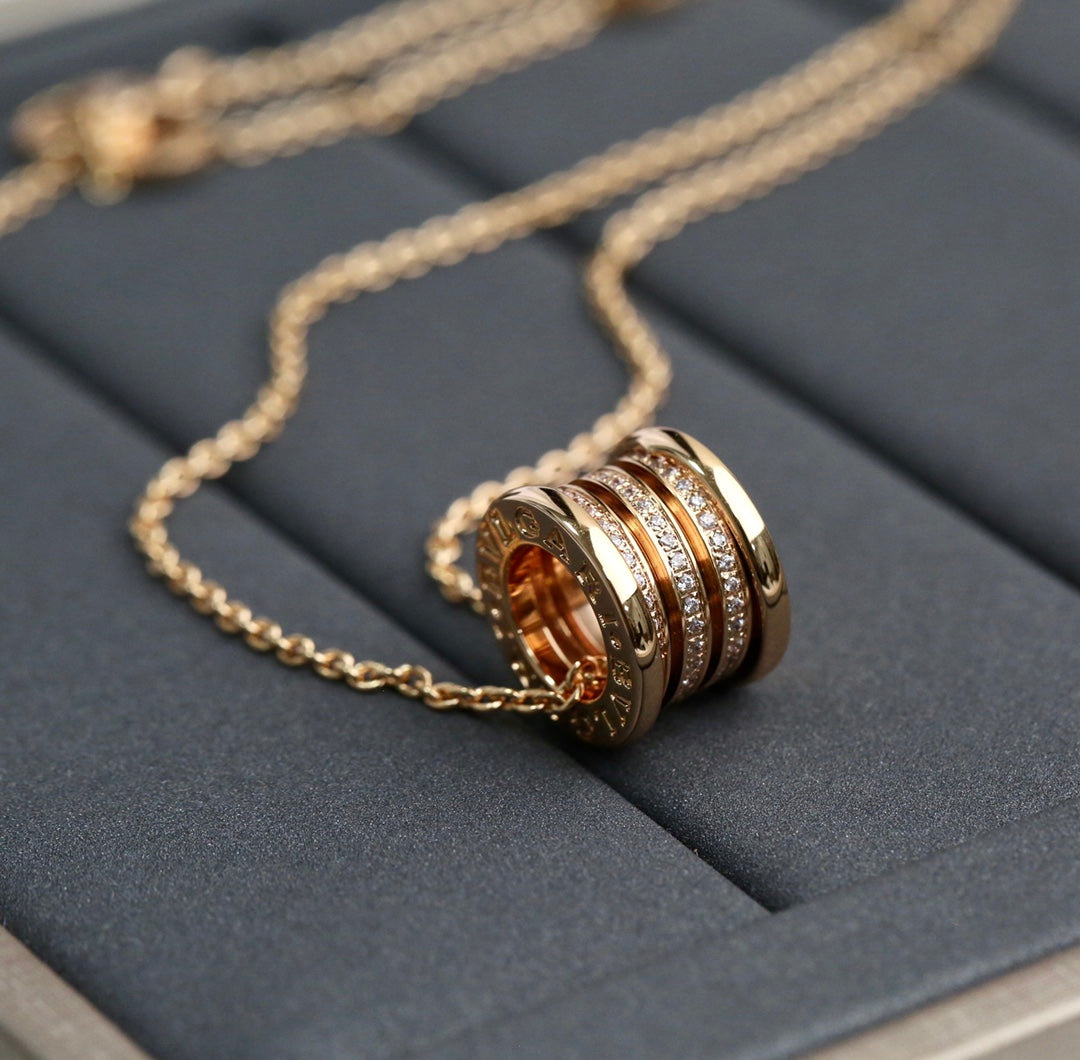 [Glow Jewelry]ZERO 1 PINK GOLD DIAMOND NECKLACE