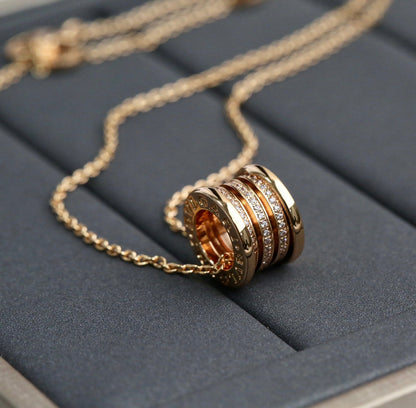 [Glow Jewelry]ZERO 1 PINK GOLD DIAMOND NECKLACE