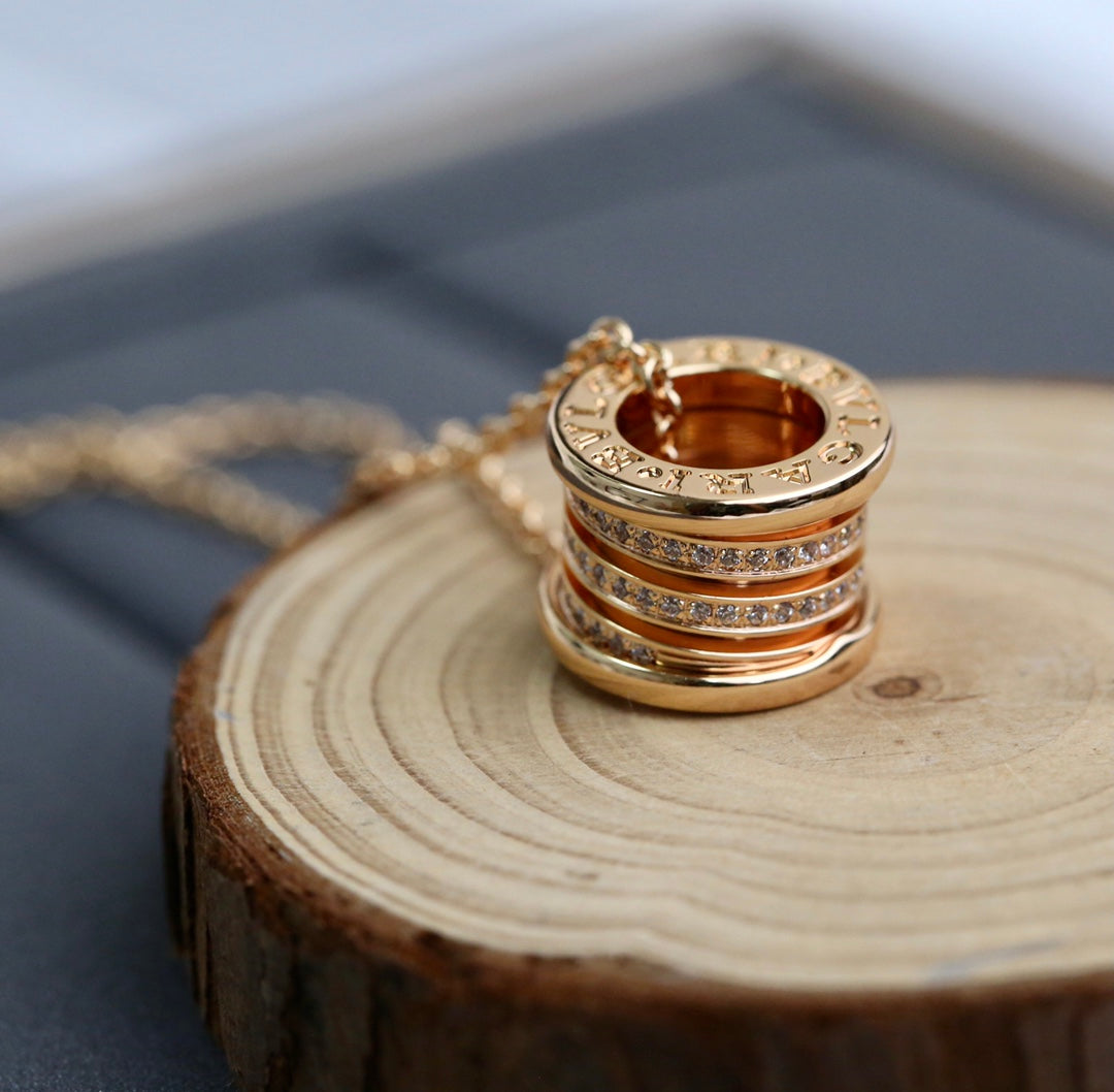 [Glow Jewelry]ZERO 1 PINK GOLD DIAMOND NECKLACE