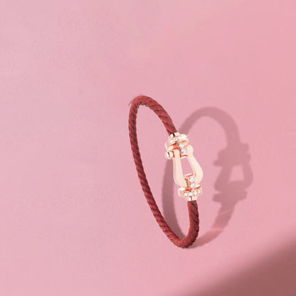 ¡®Glow Jewelry¡¯FORCE 10 HALF DIAMOND PINK GOLD RED CORDERI LARGE AND MEDIUM MODEL