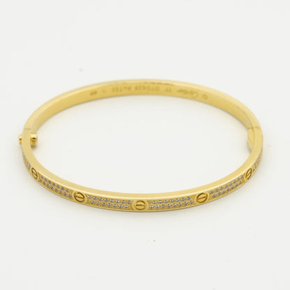 [Glow Jewelry]LOVE BRACELET 3.65MM DIAMOND-PAVED