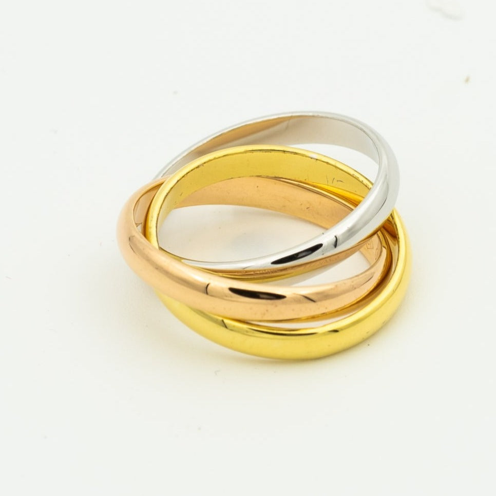 [Glow Jewelry Jewelry]TRINITY RING GOLD PINK GOLD SILVER