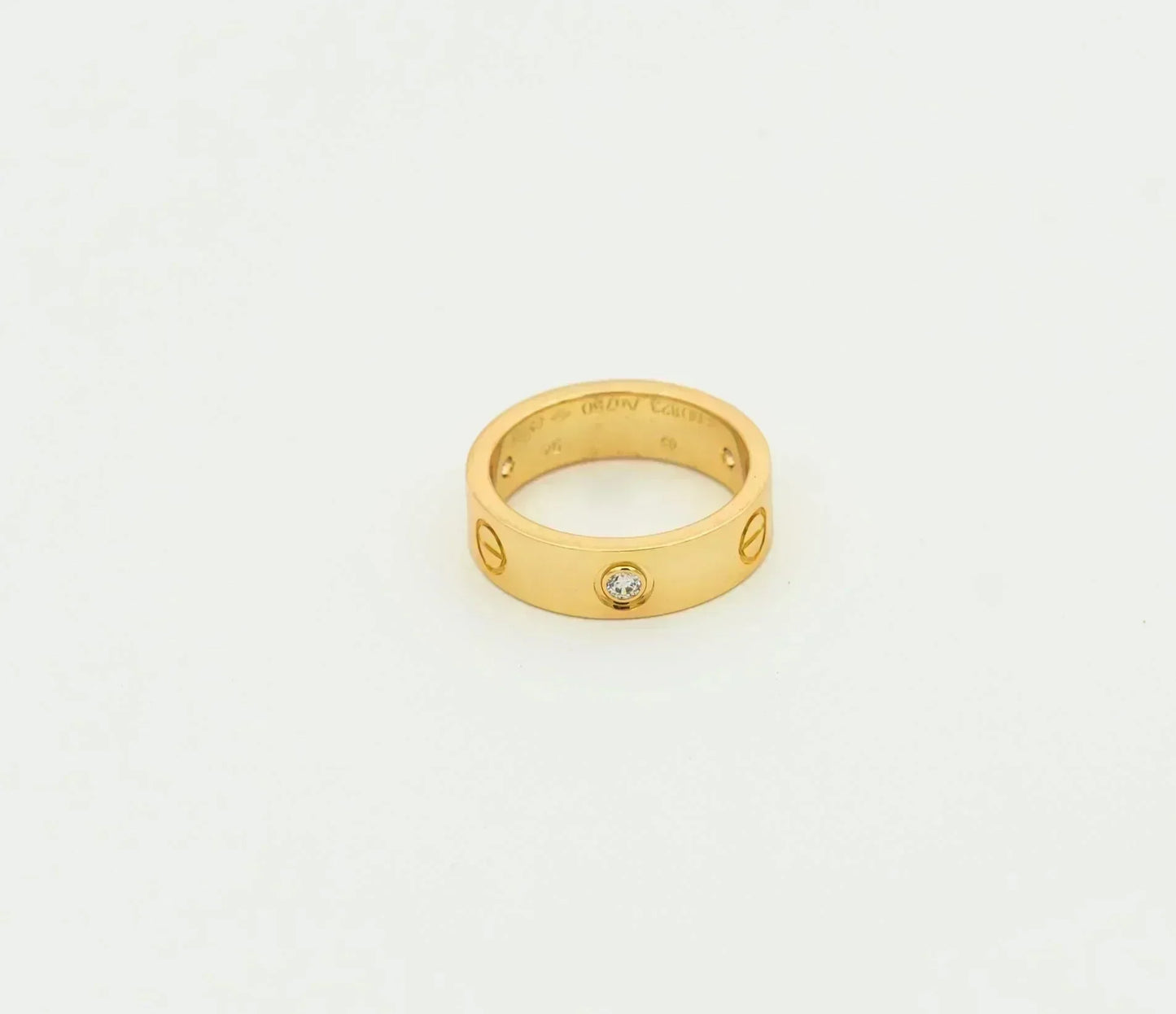 ¡®Glow Jewelry¡¯LOVE RING 5.5MM 3 DIAMONDS GOLD