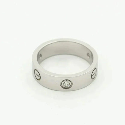 ¡®Glow Jewelry¡¯LOVE RING 5.5MM 3 DIAMONDS SILVER