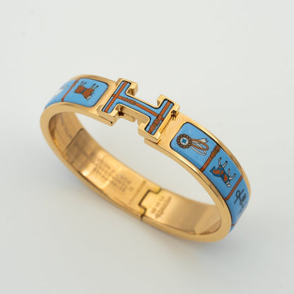 ¡®Glow Jewelry¡¯H PINK GOLD BRACELET BLUE CERAMIC