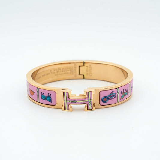 [Glow Jewelry]H PINK GOLD BRACELET PINK CERAMIC