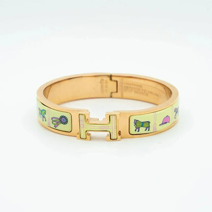 ¡®Glow Jewelry¡¯H PINK GOLD BRACELET CREAM CERAMIC