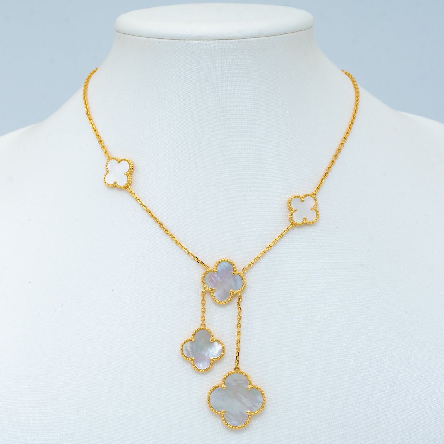 [Glow Jewelry]CLOVER MOTHER OF PEARL NECKLACE 6 MOTIF