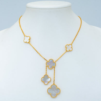 [Glow Jewelry]CLOVER MOTHER OF PEARL NECKLACE 6 MOTIF