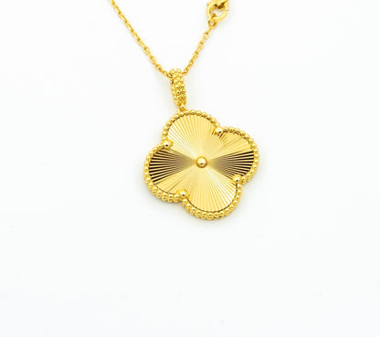 [Glow Jewelry]CLOVER 25MM PEDANT NECKLACE GOLD