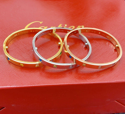 [Glow Jewelry]2026 RAINBOW LOVE BRACELET 6.1MM  10 DIAMONDS