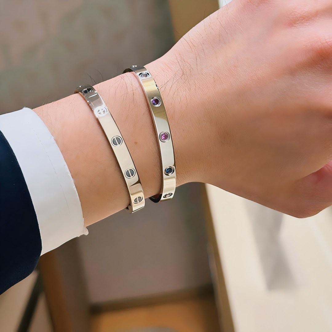 [Glow Jewelry]2026 RAINBOW LOVE BRACELET 6.1MM  10 DIAMONDS