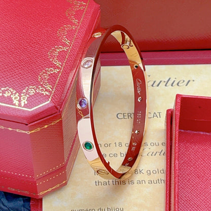 [Glow Jewelry]2026 RAINBOW LOVE BRACELET 6.1MM  10 DIAMONDS