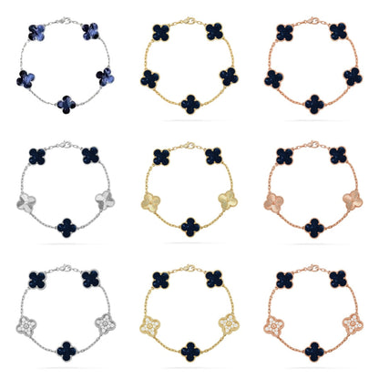 [Glow Jewelry]New CLOVER 5 MOTIF PIETERSITE BRACELET COLLECTION