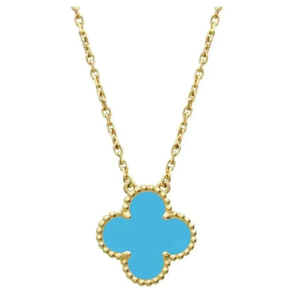 ¡®Glow Jewelry¡¯CLOVER 15MM VINTAGE TURQUOISE NECKLACE
