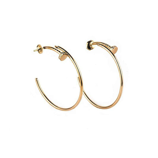 ¡®Glow Jewelry¡¯JUSTE EARRINGS GOLD DIAMONDS 1.8MM