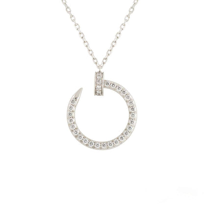 [Glow Jewelry]JUSTE NECKLACE SILVER DIAMONDS