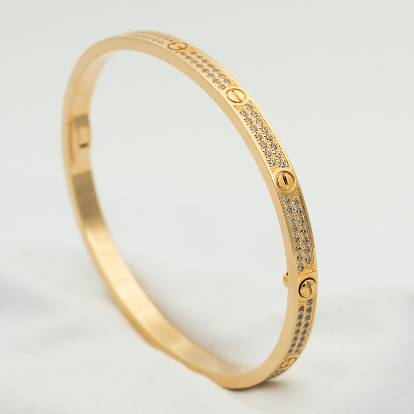[Glow Jewelry]LOVE BRACELET 3.65MM DIAMOND-PAVED