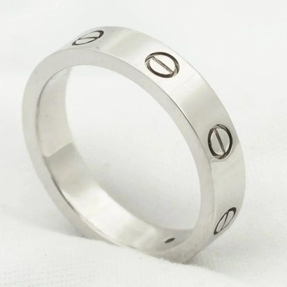 [Glow Jewelry]LOVE RING 4MM 1 DIAMOND SILVER