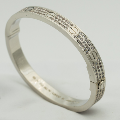 [Glow Jewelry]LOVE BRACELET 6.1MM DIAMOND-PAVED