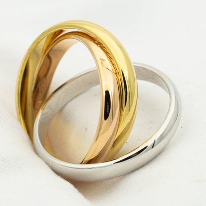¡®Glow Jewelry¡¯TRINITY RING GOLD PINK GOLD SILVER