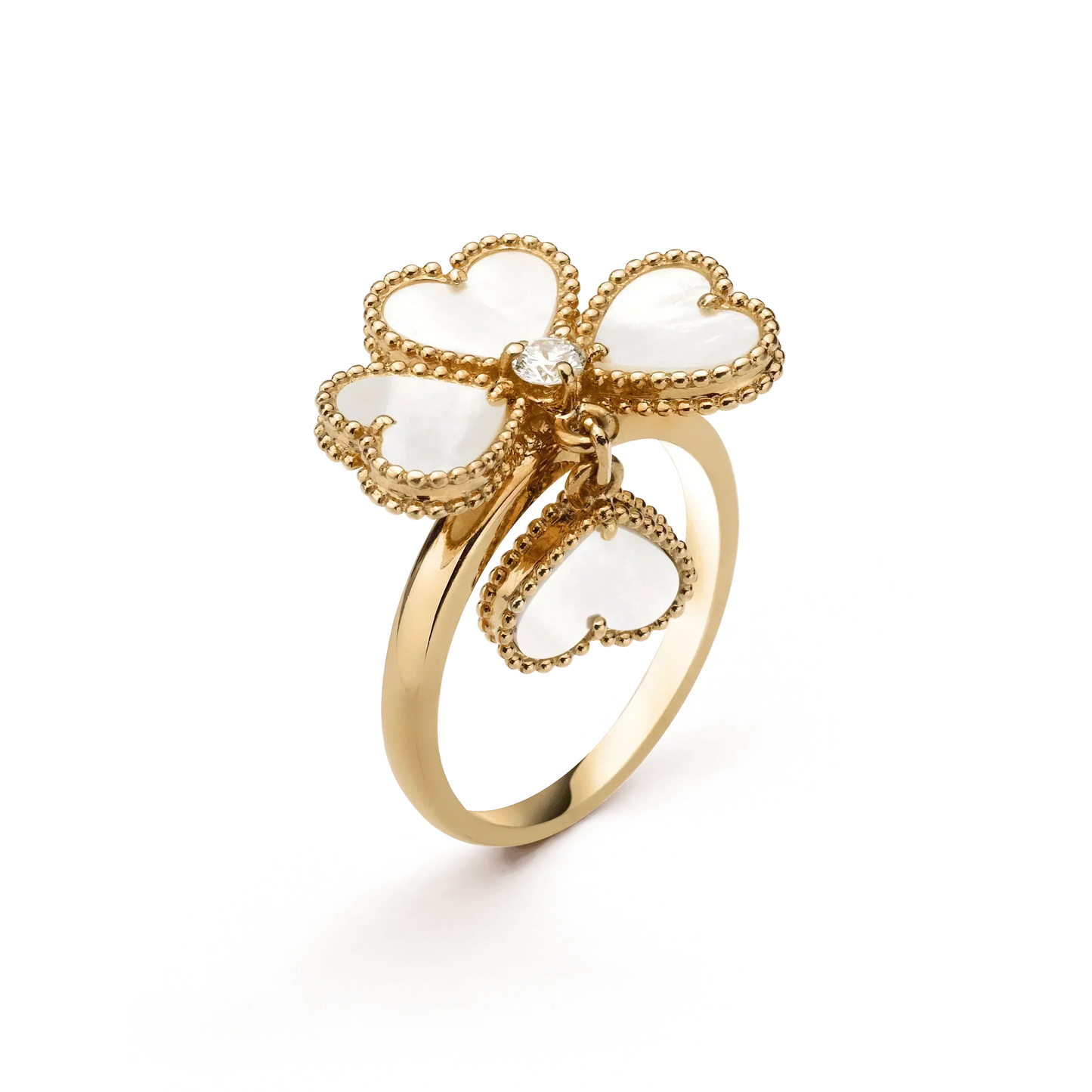¡®Glow Jewelry¡¯SWEET CLOVER WHITE MOP RING